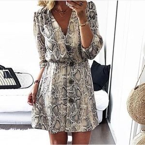 NWOT snake print dress